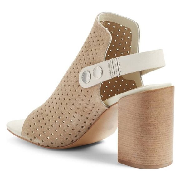 Rag & Bone Leigh Sandal Stucco Suede Womens Size 37.5 - Picture 2 of 14
